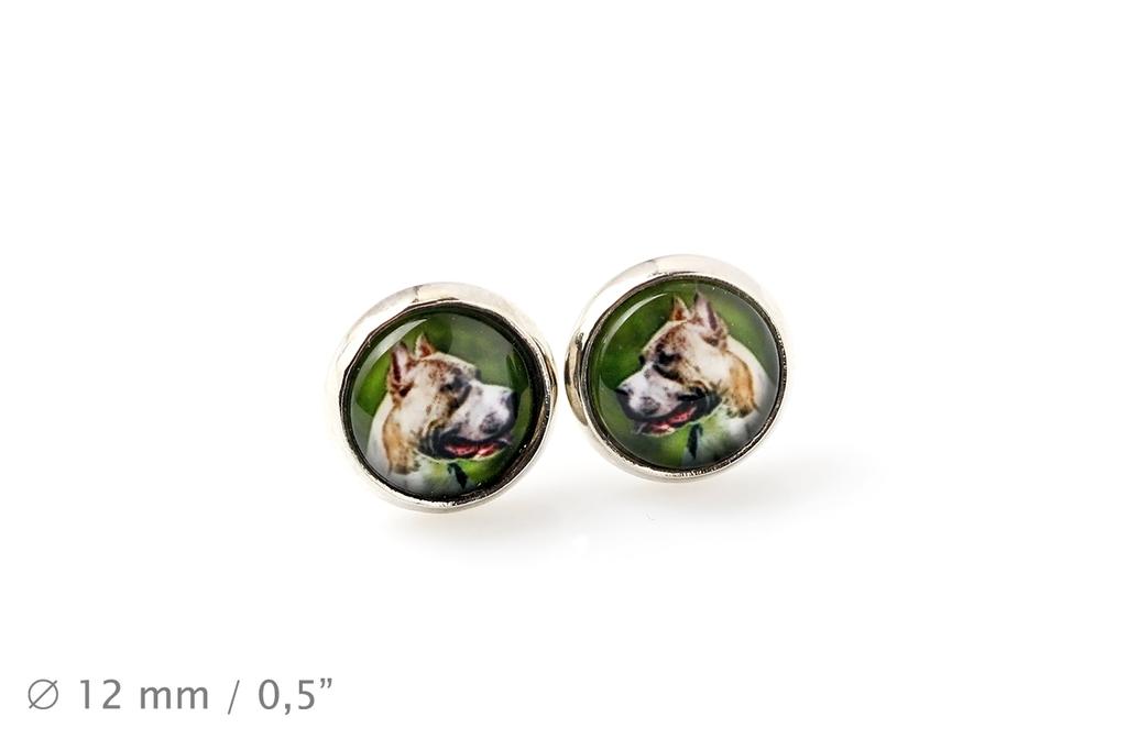 Pit Bull, American Pit Bull Terrier, Pitbull Terrier, APBT - earrings your photo handmade, own photo, jewelry from the Art.-Dog brand