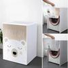 Housse pour machine à laver à chargement frontal pour tambour PEVA Protection solaire Anti-poussière Housse protectrice Machine à laver automatique Ménage