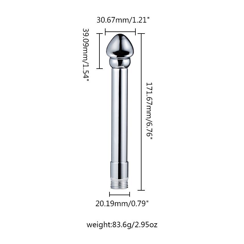 MoDi Metal Protable Enema Anal Douche for Shower Metal Anal Cleaner