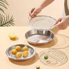 Stainless Steel Round Drain Tray Oven Safe Nonstick Oil Draining Baking Pan for Low Fat Cooking Meals