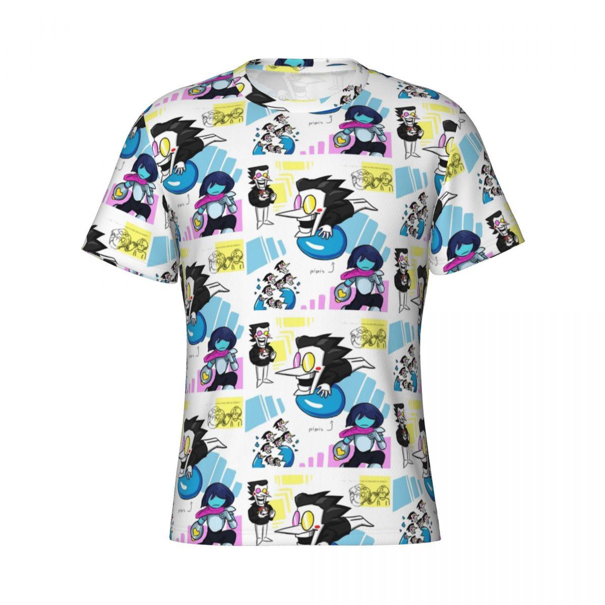 

Vintage Spamton Sticker Deltarune Spamton T-Shirts Men Women s Round Collar Polyester T Shirts Short Sleeve Tees Unique Cloth... 5XL різнокольоровий