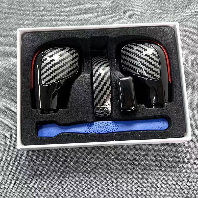 Kohlefaser Auto Gangschaltungshebel Ersatz DSG für vw volkswagen Scirocco 2009 2010 2011 2012 2013 2014 2015 2016 Abdeckungs-Kits