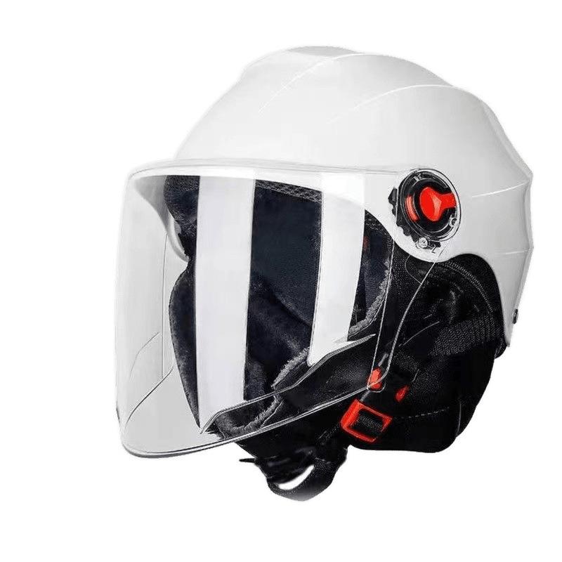 Men's and women's four-season universal battery motorcycle hard hat sun protection lightweight half helmet