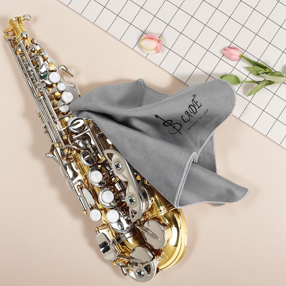 Saxophone Sax Cleaning Care Kit 3pcs Cleaning Cloth Saxophone Cleaning Rag Sax Cleaning Tool Musical Instrument Maintenance Tool