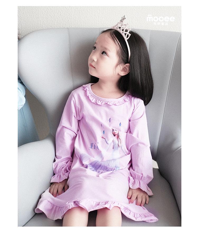 Elsa Fairy Cute Cotton Pajamas for Girls: Long Sleeve Air Conditioning Wear Set
