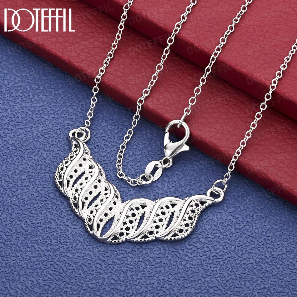 925 Sterling Silver Beautiful Pendant Necklace Fashion Jewelry