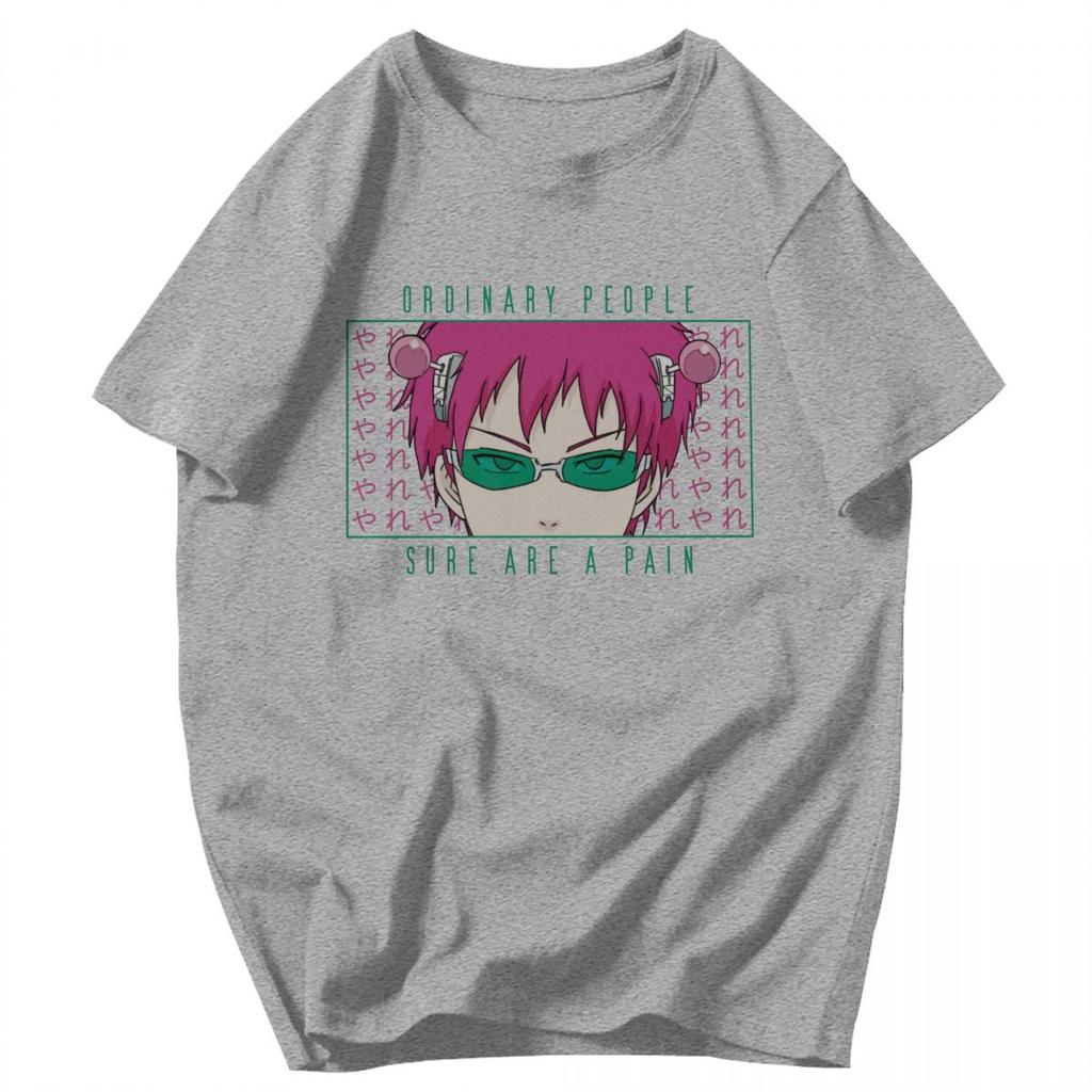 Herren T-Shirt Saiki Kusuo The Disastrous Life Of Saiki K Anime Idee Y2K Grafik-T-Shirts Unisex Oberteile T-Shirts