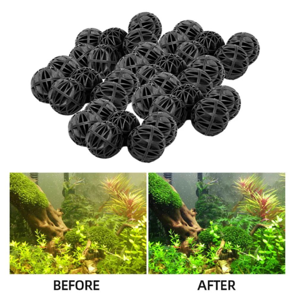 10pcs PVC Aquarium Filtration Balls 16/26mm Wet/Dry Canister Filter Media  Fish Pond Tank