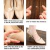 6pairs Lazy Adjustable Shoelaces Transparent Invisible Lace Silicone Non-heel Wear-resistant High-heeled Shoes Strap.