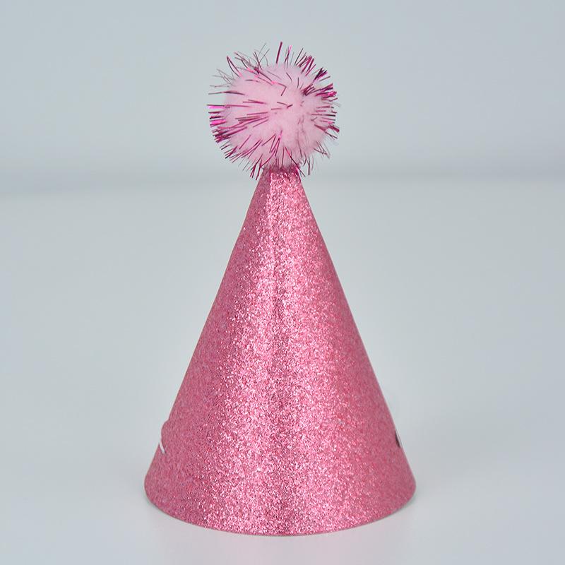 Sparkly Sequin Macaron Glitter Birthday Cone Party Hat