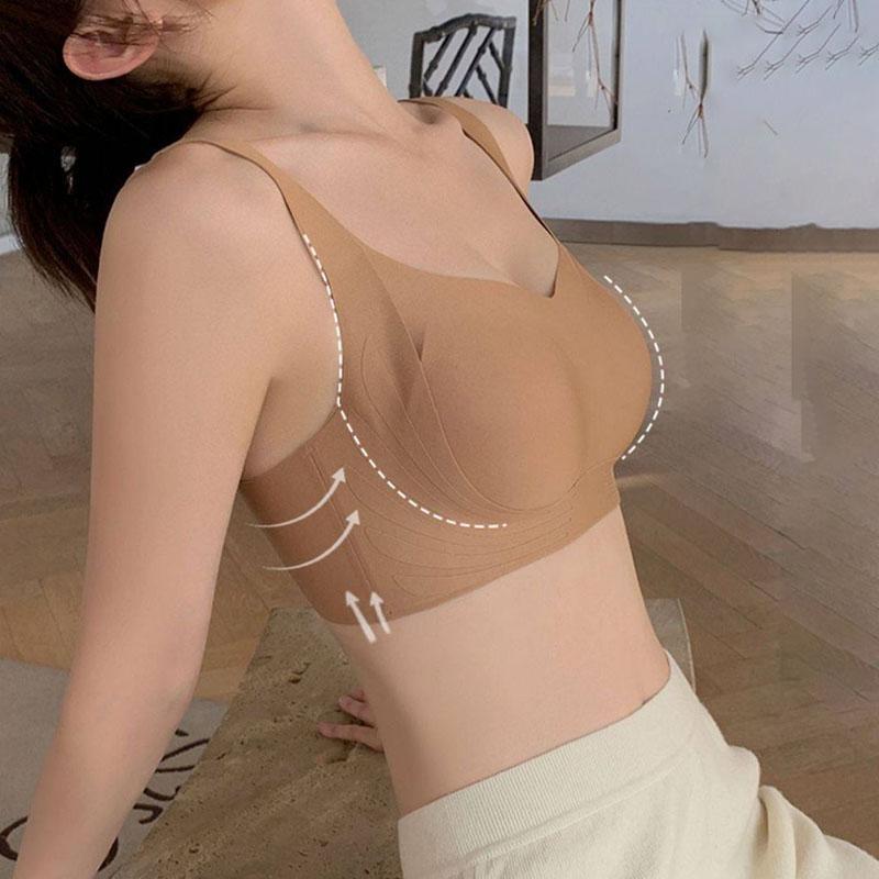 Traceless BH Frauen sammeln ohne Stahlring Unterwäsche Herbst und Winter bequemer BH einfarbiger BH unsichtbarer BH