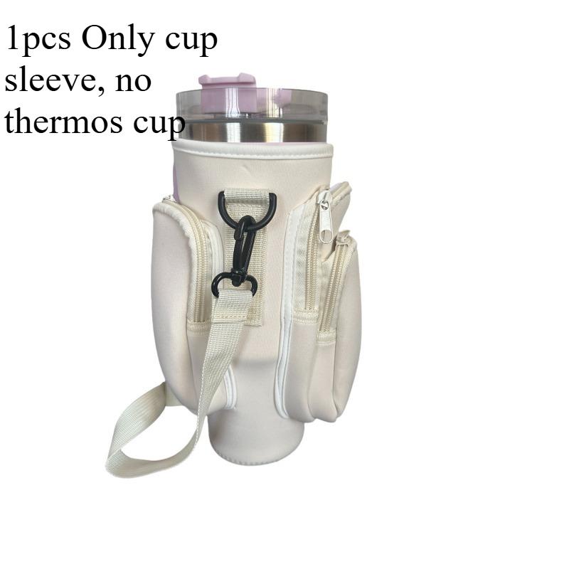 1/2pcs Three-pocket style Ice Master Cup Cover Removable Shoulder Thermos Cup Cover Outdoor Portable Thermos Cup Cover