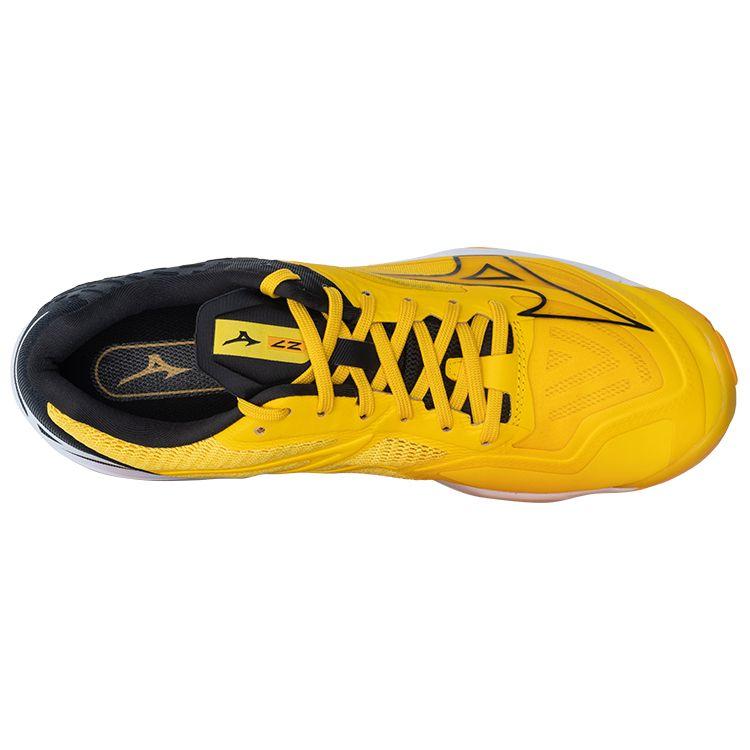 Mizuno Wave Lightning Z7 Rutschfest Langlebig Stoßdämpfung Low-Top Volleyballschuhe Unisex Sneaker Gelb Schwarz V1GA220012