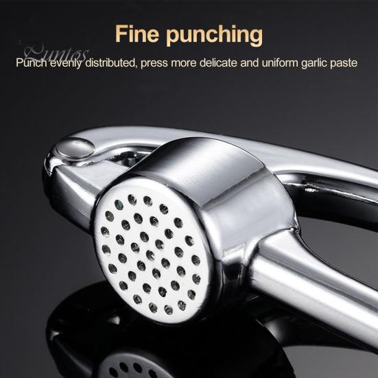 Sinklegering Hvitløkspresse Ergonomisk håndtak Hvitløkspresser Bærbar finmasket hvitløksknuser Kjøkken Gadget