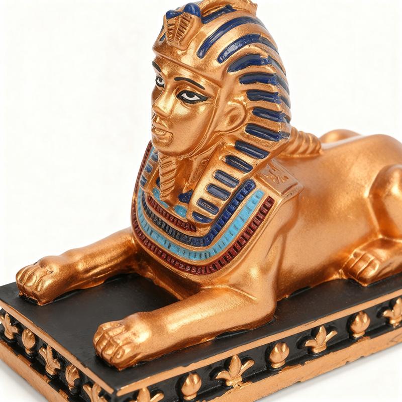 Ancient Egypt Sphinx Pharaoh Ornament Resin Statue Handicraft Souvenir Gift Museum Mysterious Mummy Decoration