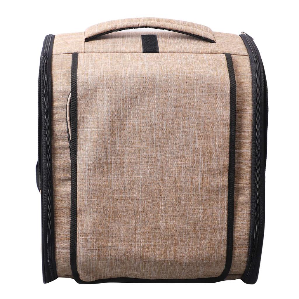 Pet Carrying Backpack Breathable Lightweight Portable Cat Travel Carrier Bag with Side Pocket for