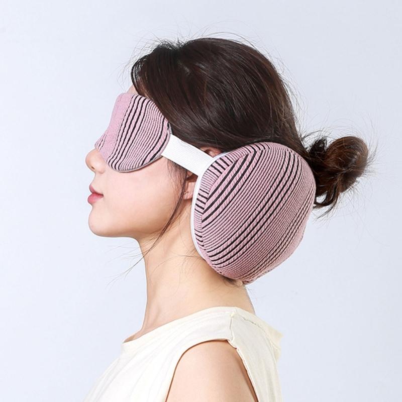 Adjust Sleep Mask With Builts In Neck Pillow Travel Accessory Provide Head Cushioning