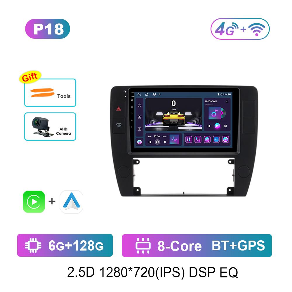 Android Car Radio Multimedia Video Player for VW Volkswagen Passat B5 2000 2001 2002 - 2005 Cooling Fan 4G WiFi Touch Screen