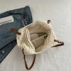 Bag women's new beautiful shoulder seaside vacation wind beach bag woven straw bag commuter tote bag