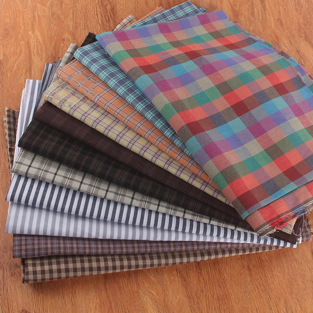 100% Baumwolle Kleines Karostoff pro Meter für Röcke Kleidung Kissenbezüge Nähen Atmungsaktive Kleiderstoff Rosa Gelb Hautfreundlich