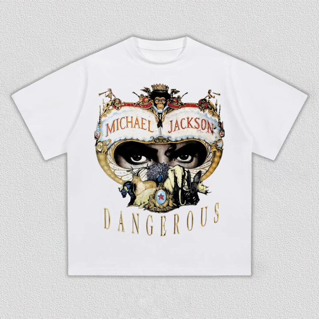 2026 Nuova Maglietta Michael Jackson Vintage Anni '90 Grafica Hip Hop Streetwear T-shirt per Unisex Donna Regalo per Fan Top Casual Estate