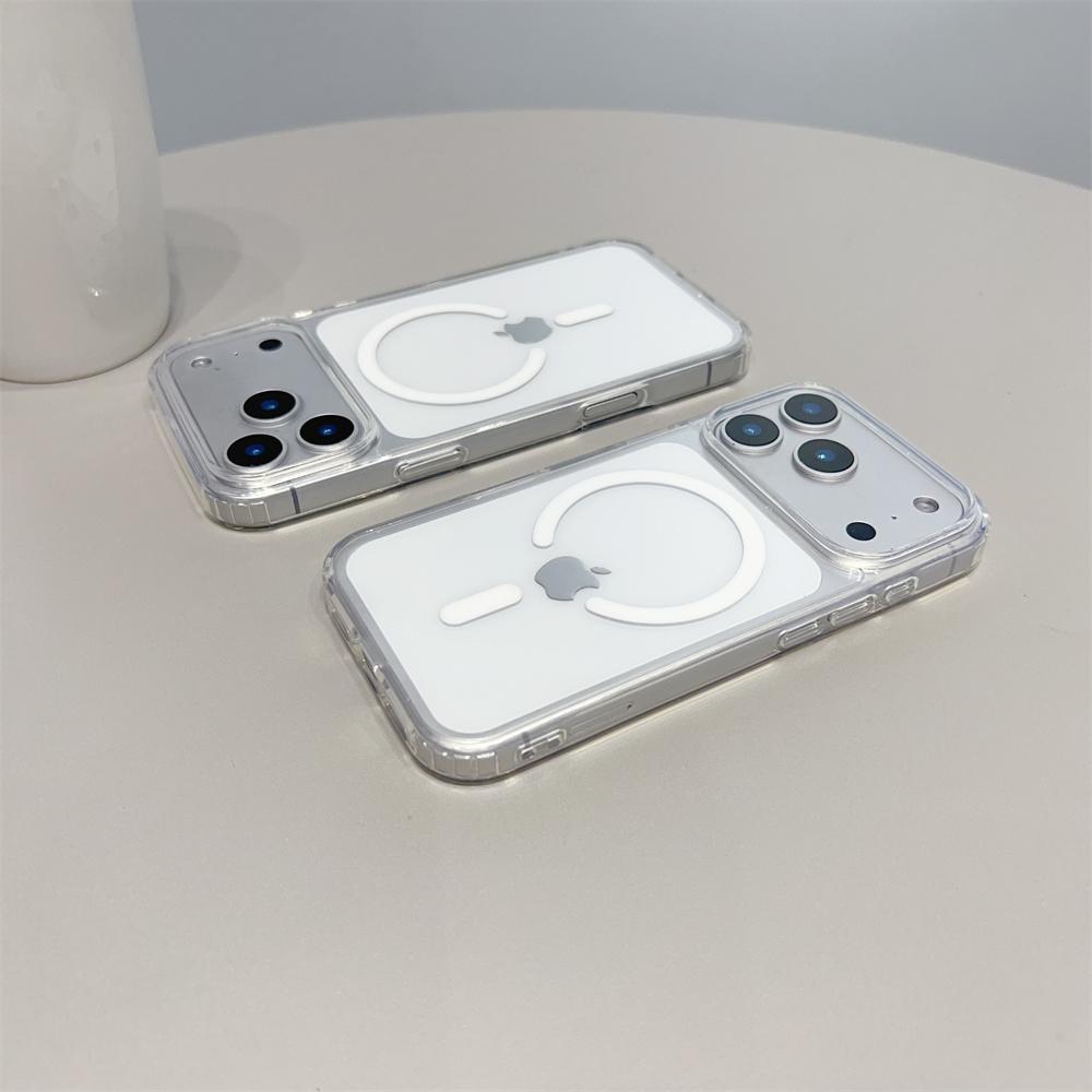 Anti Yellow Transparent Magsafe Phone Case for iPhone 17 Pro Max 17 Air 16 15 14 13 12 11 Strong Magnetic Suction Clear Cover