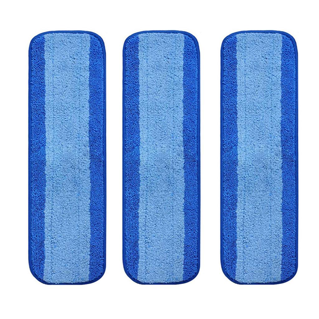 3Pcs Microfiber Mop Pads for Bona Mop 18 Inch Refillable Washable and Reusable Floor Cleaning Pads