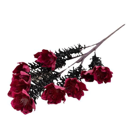 

1 букет, имитация цветка, широко применяется, яркий, не требует воды, декоративный, 10 головок, искусственный шелк, вишневый цвет, искусственный цветок на день рождения