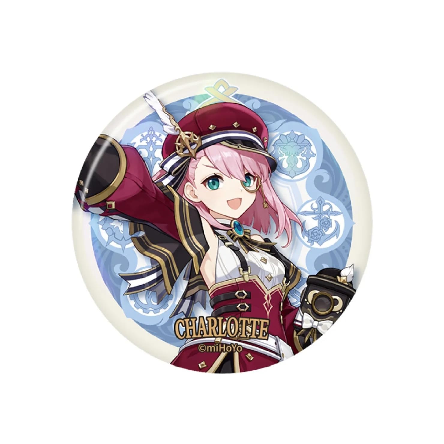 Геншин Импакт Серия Фонтейн Значок Персонажа Шарлотта Аниме Аксессуары Официальный Мерч Genshin Impact