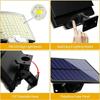 Lumină solară de 1000 mAh, în aer liber, rezistentă la apă, cu senzor de mișcare, proiector, telecomandă, 4 funcții pentru curte, garaj, curte