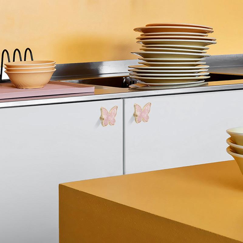 1 Stück Wandregal Schmetterling Türgriffe Dekorative Zinklegierung Einzelne Schrankgriffe Küchenschubladenknöpfe Möbel