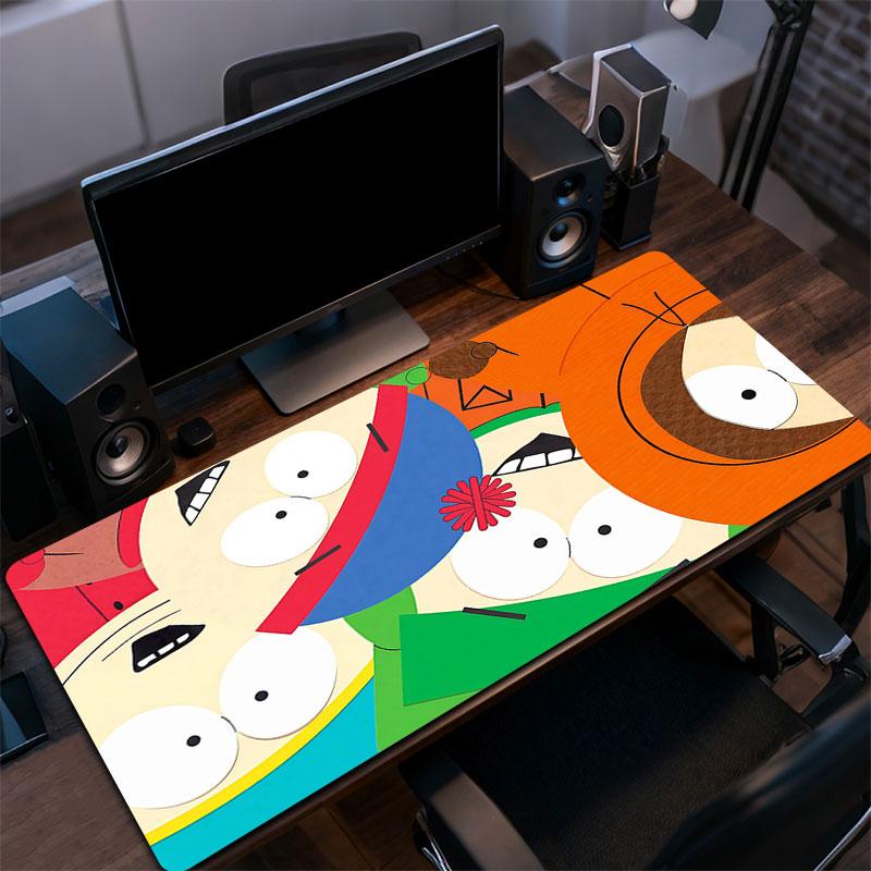 South Park Art Mouse Pad, Large Gaming Desk Mat, Non-slip XXL Mousepad for Laptop & Tablet, Mini PC Playmat with Stitched Edges