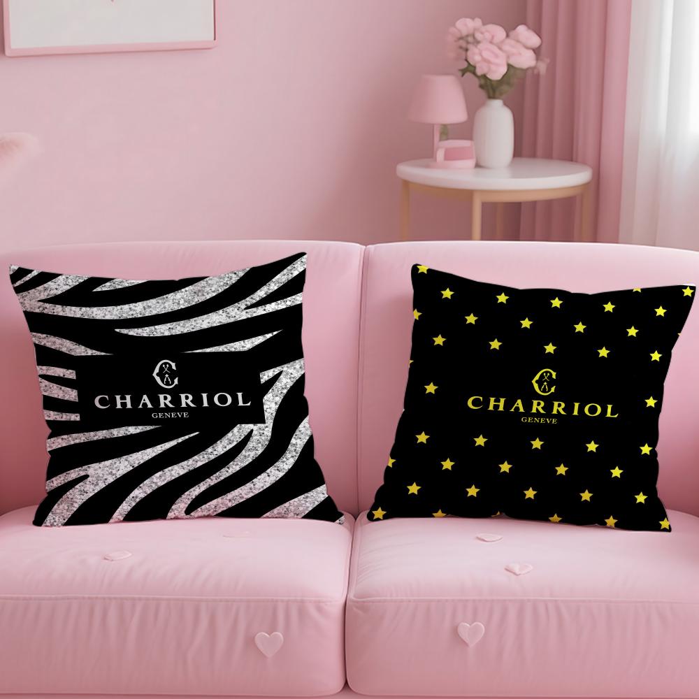 classic jewelry brand Charriol Cushion Cover Soft  EasyWash Pillow Case  Versatile for Couch Bed Travel and Office