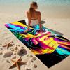 Superhero Stylish Digital Printing Beach Towel Quick‑Drying Absorbent Blanket for Beach Pool Gym Travel
