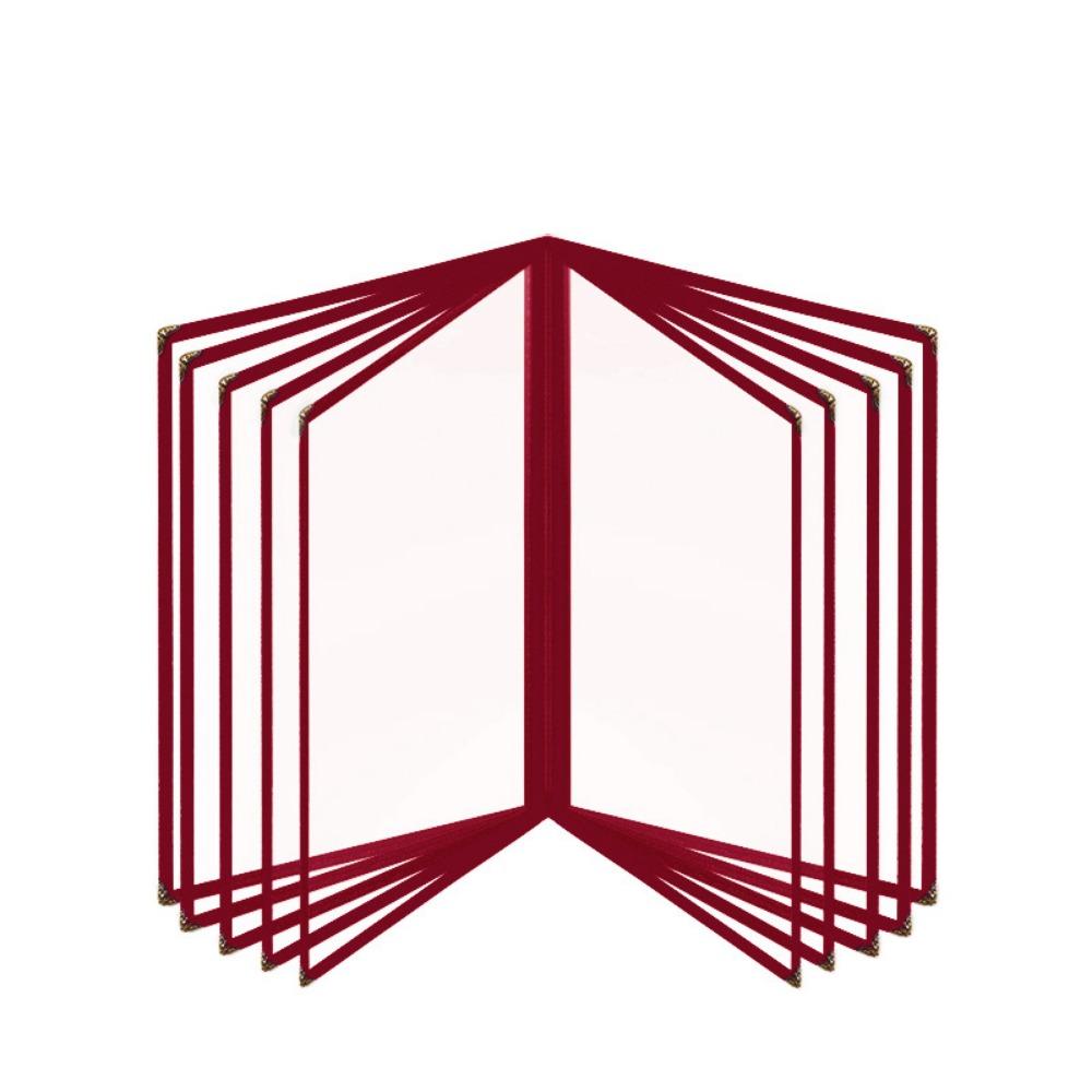 A4 A4 Menu Paper Holder Metal Corners Shell Document Folder PVC Transparent Menu Cover Hotel