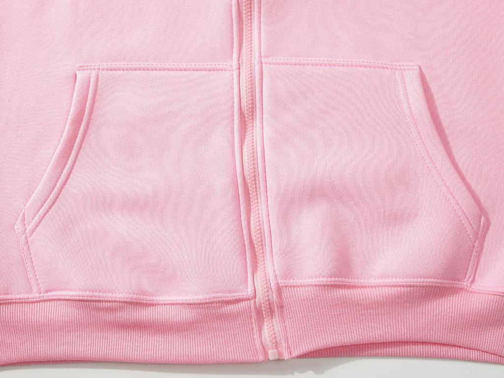 Unisex Kapuzen-Cardigan-Sweatshirt mit Reißverschluss - Sportbekleidung in Unifarbe für Herbst/Winter