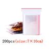 100/200/300PcsThicken Zipper Sealed Bags Clear Plastic Storage Bag for Food Packing Reclosable Zippers Sealing Pouch Wholesale