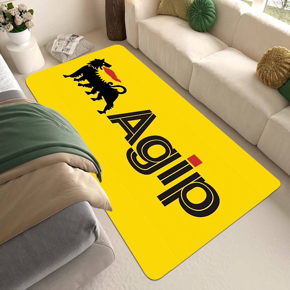 A-Agip E-Eni Racing Car Bathroom Mat Kids Room Bedroom Decoration Balcony Anti-Slip Doormat Living Room Welcome Rug