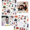 Halloween stickers 4 sheets puff prizes pumpkin DIY craft schedule