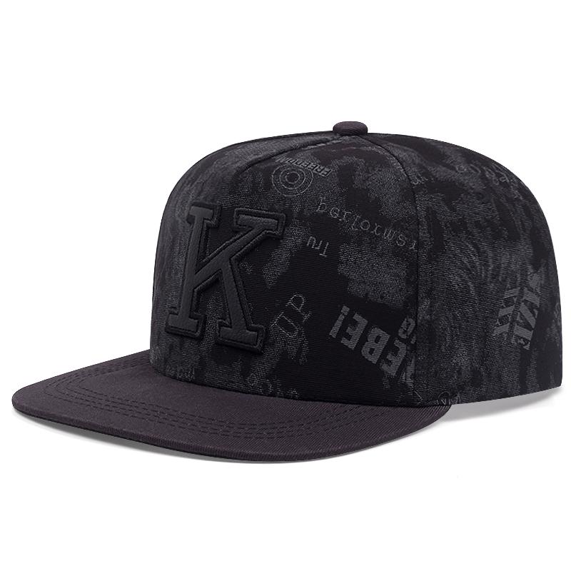 K Graffiti Embroidered Men Women Adjustable Hip Hop Baseball Cap For Unisex Adult Outdoor Casual Sun Hat Cotton Snapback Hats
