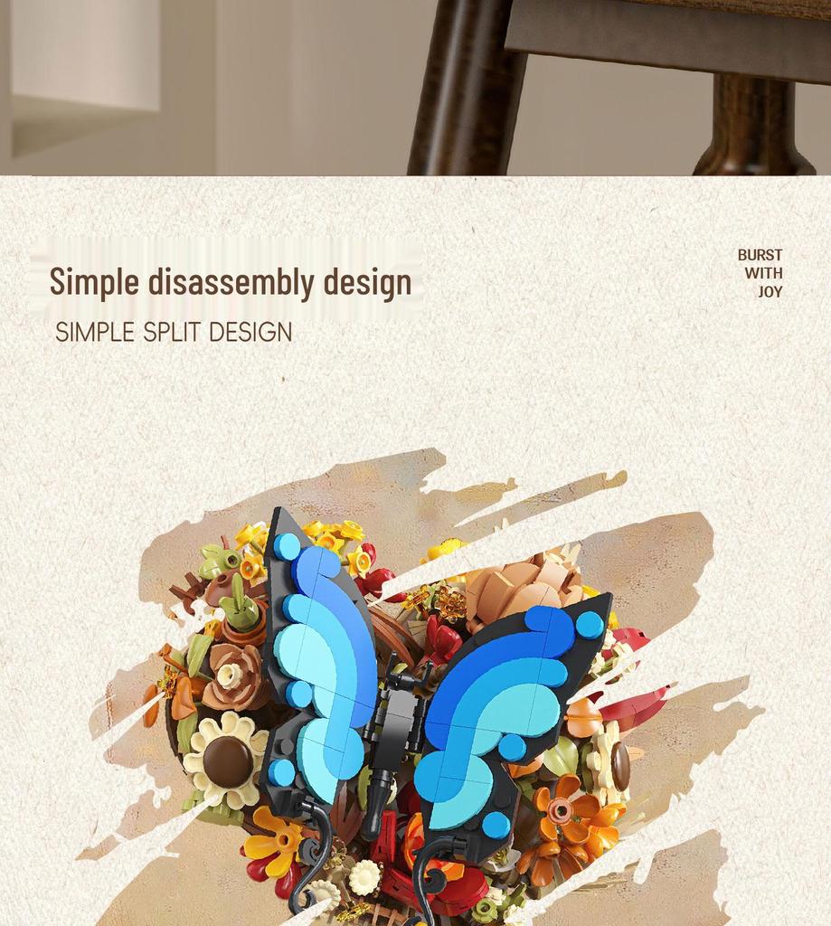 Stein 2176 Blühender Blumenrahmen: 3D Mal- und Bau-Spielzeug für Kinder