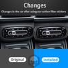 For Benz Smart 453 Fortwo 2016-2024 Carbon Fiber Air Conditioner Control Switch Frame Adjustment Trim Cover Decoration Sticker