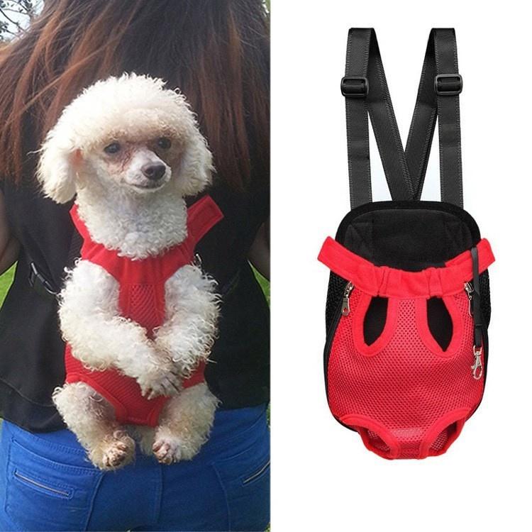 Adjustable Pet Backpack Carrier For Small Dogs And Cats Breathable Dog Carrier Bag With Padded Strap Pet Shoulder Bag For Puppie