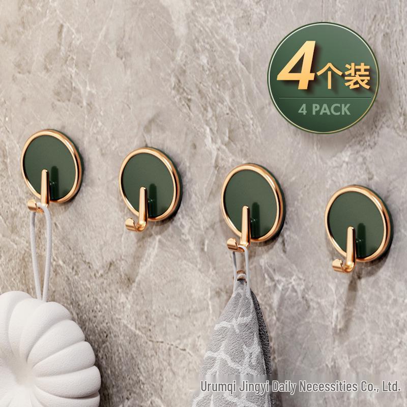 Elegant No-Drill Adhesive Door Hook for Coats & Hats