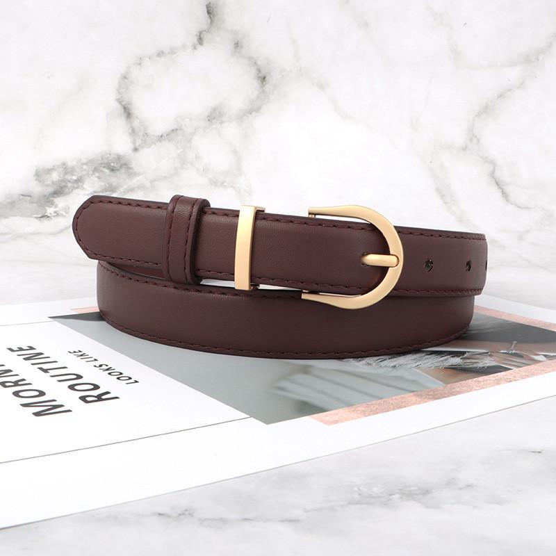 Vintage Belt Leather Women Versatile Decorative Waistband Casual Jeans Strap