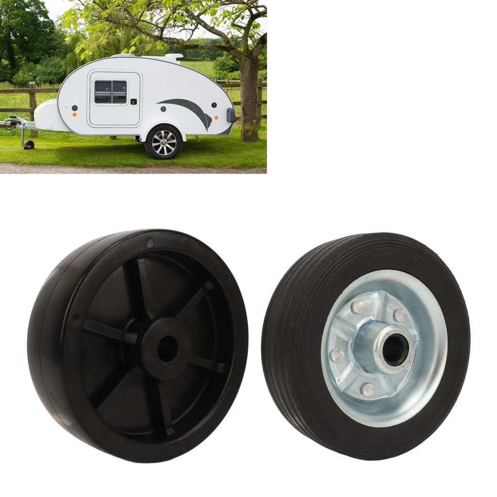 6 Inch Trailer Wheel 1200 Lbs Load Capacity Stable Swivel Caster Wheels For Trailer Jack Lawnmowers Utility Carts