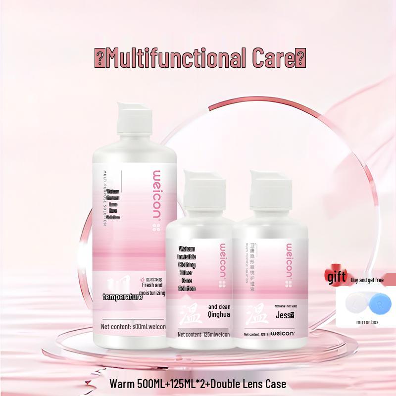 ვეიკანგ ჩენსი ფერადი კონტაქტური ლინზების ხსნარი ქალებისთვის - მიოპიის მოვლა, ხელმისაწვდომია დიდ და პატარა ბოთლებში