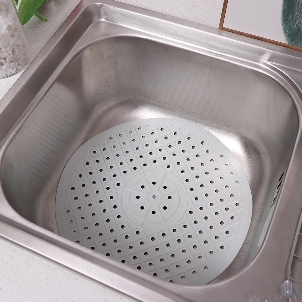 Multifunctional Durable Non-Slip Sink Strainer Rubber Sink Mat Protector Drain Mats