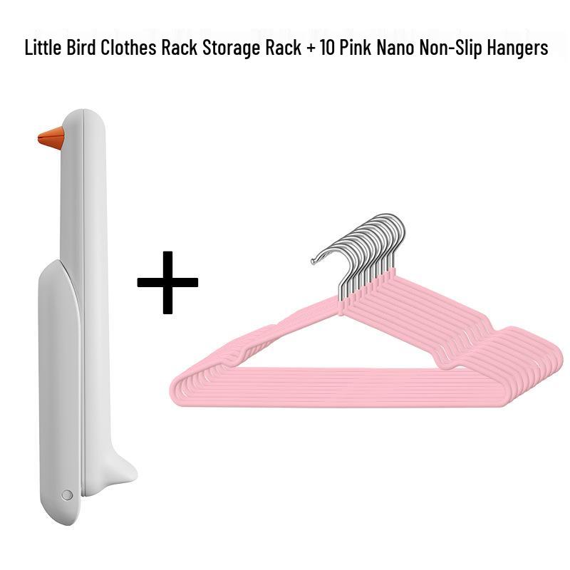 Punch-Free Wall-Mounted Clothes Drying Rack & Organizer