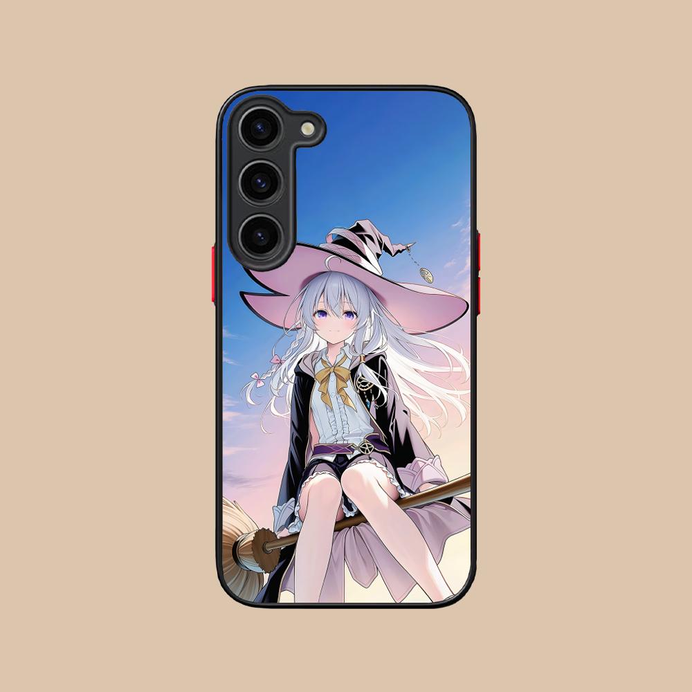 Wandering Witch Elaina Silicone Mobile Phone Case for Samsung Galaxy S26 S25 S24 S23 S22 S21 Plus FE Ultra Colorful Cover